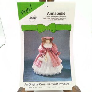 Vintage Ribbon Craft Pattern, Annabelle Creative Twist Doll, MPR 1993